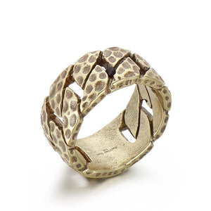 Stainless Steel Men Ring Vintage Creative Car Tire Shape Ring Jewelry