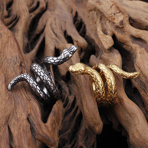 Men Vintage Punk Ring Cobra Ring Jewelry Wholesale