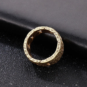 Stainless Steel Men Ring Vintage Creative Car Tire Shape Ring Jewelry