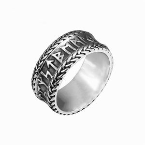 Vintage Viking Letter Ring Men Stainless Steel Bear Claw Ring Jewelry