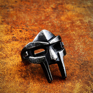 Personality Mask Stainless Steel Ring Jewelry Men Vintage Punk Ring Wholesale