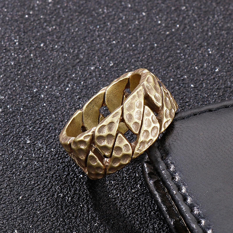 Stainless Steel Men Ring Vintage Creative Car Tire Shape Ring Jewelry