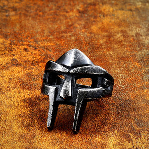 Personality Mask Stainless Steel Ring Jewelry Men Vintage Punk Ring Wholesale