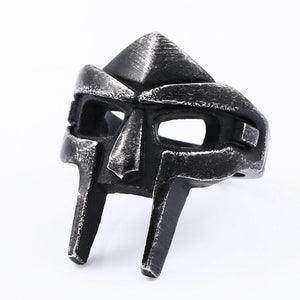 Personality Mask Stainless Steel Ring Jewelry Men Vintage Punk Ring Wholesale