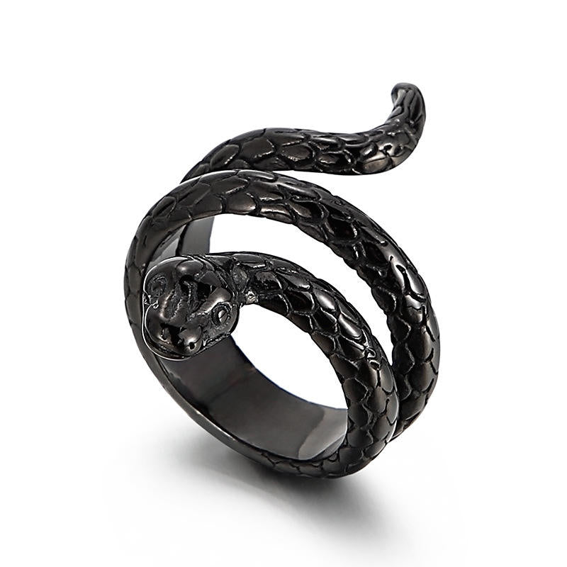 Men Vintage Punk Ring Cobra Ring Jewelry Wholesale